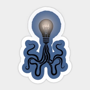 Octopus bulb Sticker